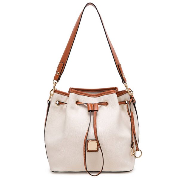 PU Large capacity cross-body bucket bag