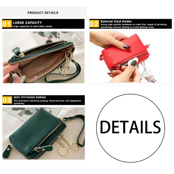 Genuine Leather Simple multi-card coin purse