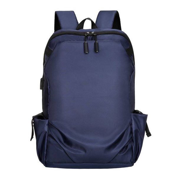 Nylon Computer Backpack With USB Charging Port