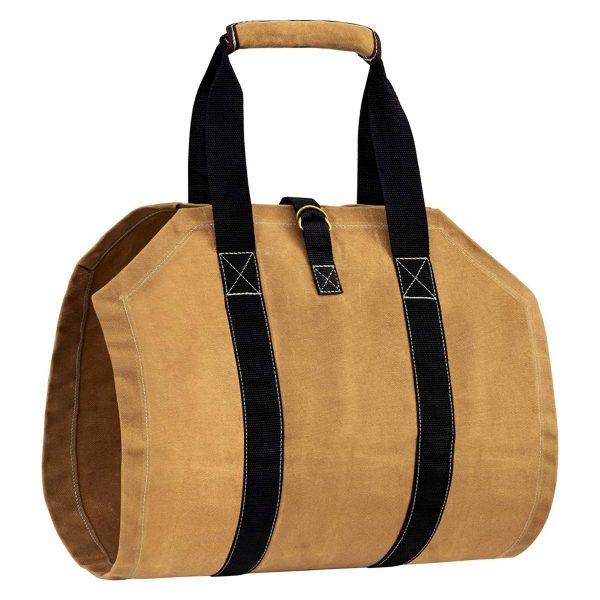 Canvas Large capacity outdoor hand-held firewood storage bag