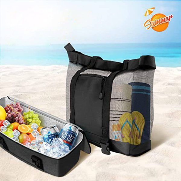 Nylon Mesh Beach Tote Bag