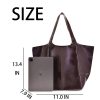 PU Large capacity wax peel ancient oil tote bag