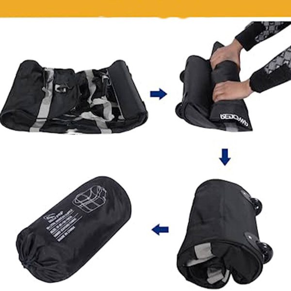 Foldable Duffle Bag w/ Wheels Camping Travel Gear