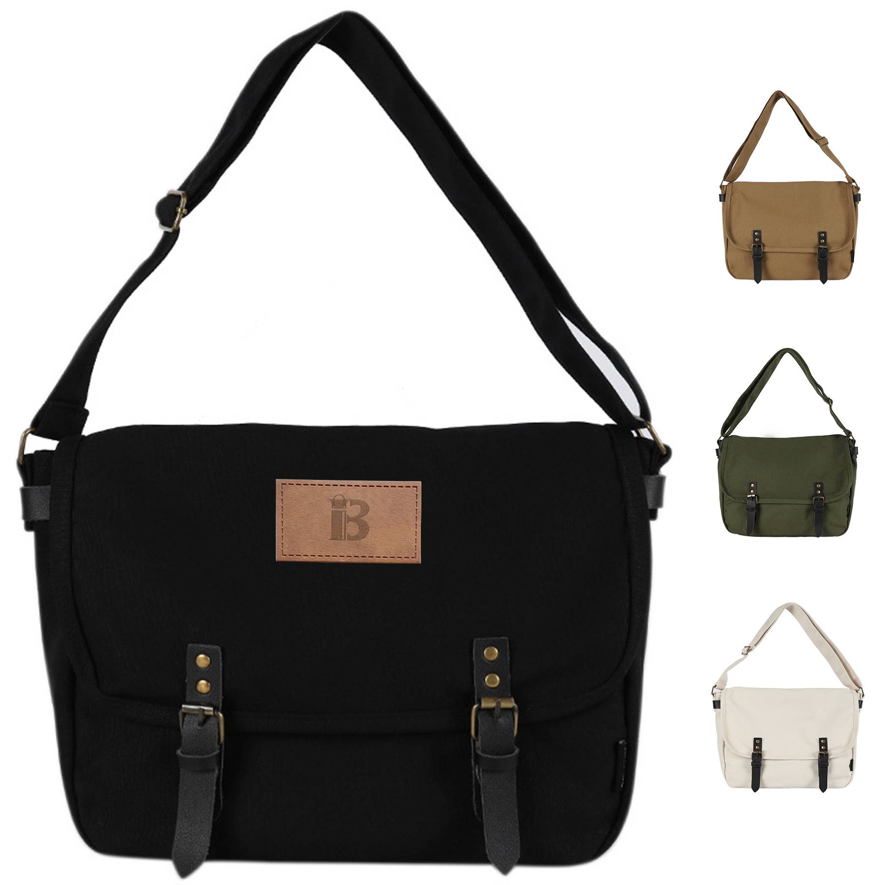 Canvas Large capacity vintage postman shoulder bag