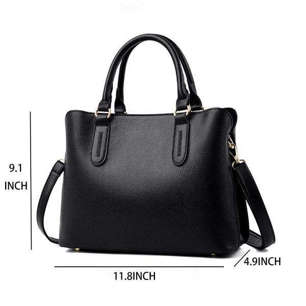 PU Satchel Bag And Simple Shoulder Handbag For Women