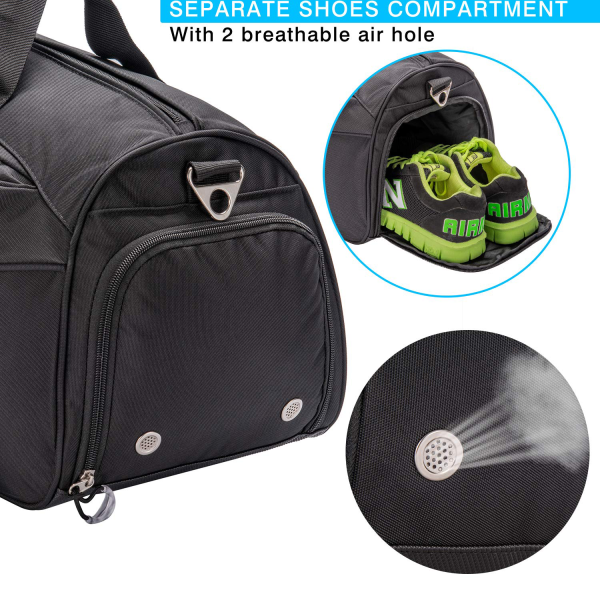 Sports Gym Bag with Shoes Compartment