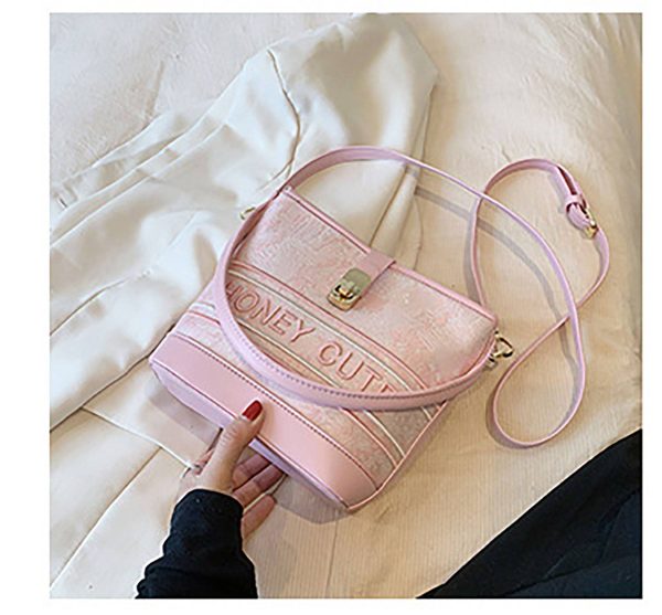 PU Leather Bucket Crossbody Bag