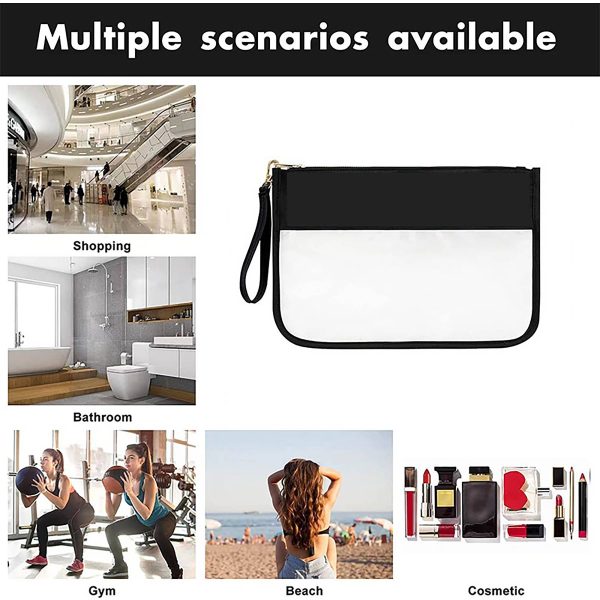 Travel Makeup Bag Clear Zipper Pouch