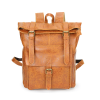Large Waterproof Leather Backpack for Men and Women