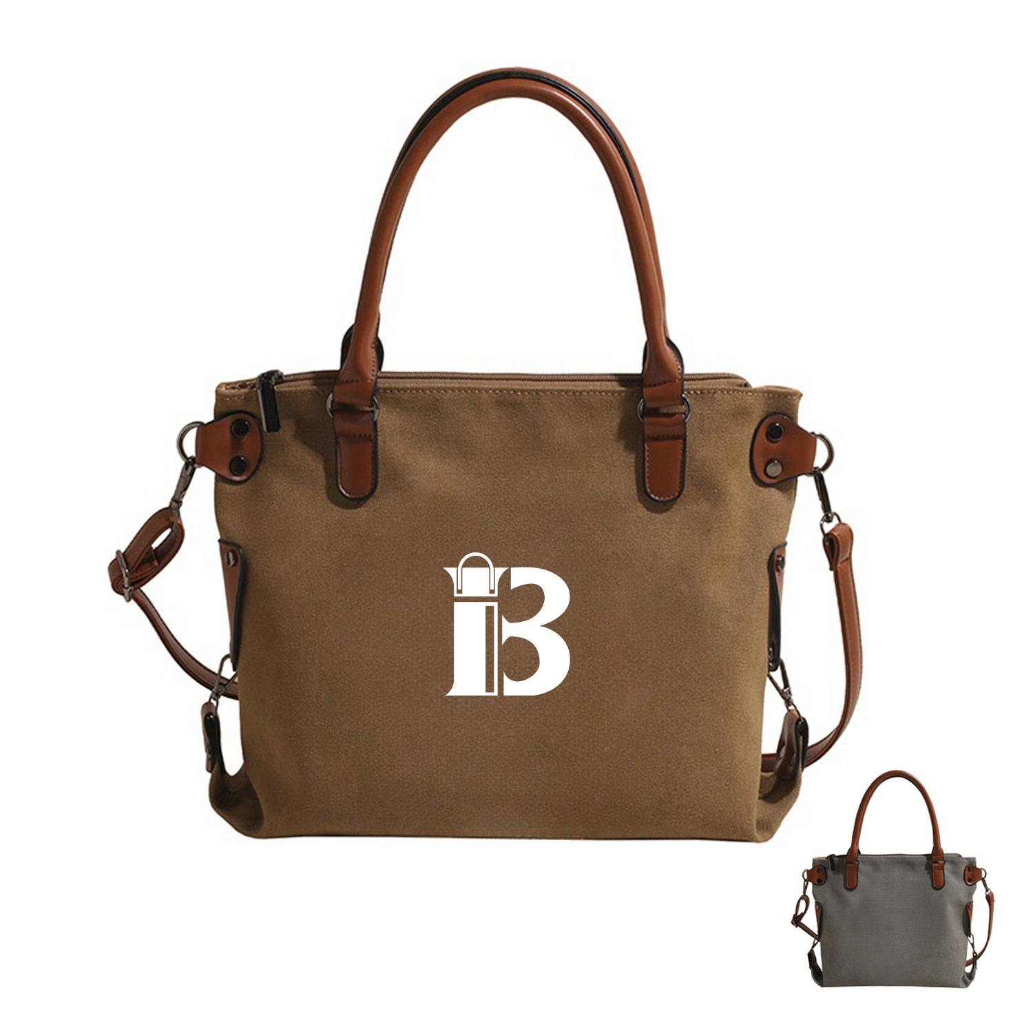 Large Capacity Single Shoulder Diagonal Canvas Tote Bag
