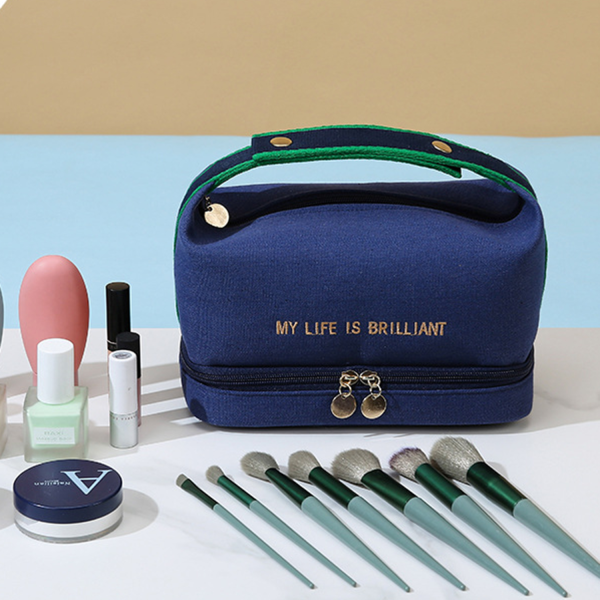 c51897f7-1230-44cf-956e-b9bb27b31ccc_1.png Canvas Cosmetic Toiletry Makeup Bag Pouch Travel Organizer