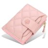 PU Leather Small Wallets Card Holder With Zipper for Women