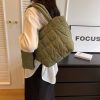 Nylon fluffy tote bag