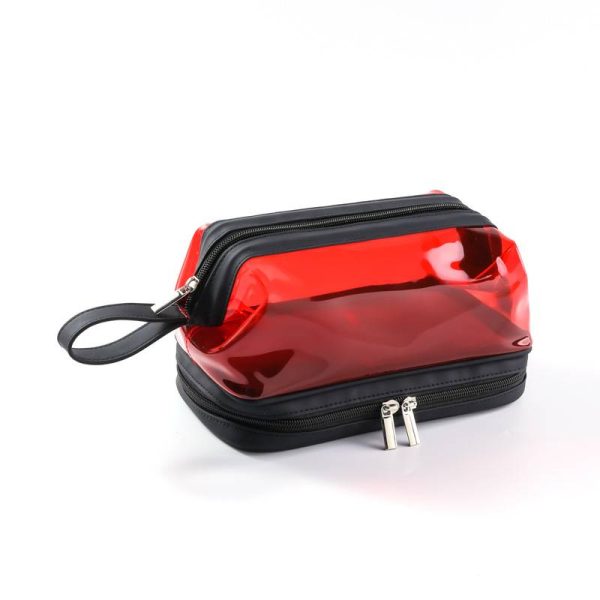 Large Double Layer Clear Makeup Bags