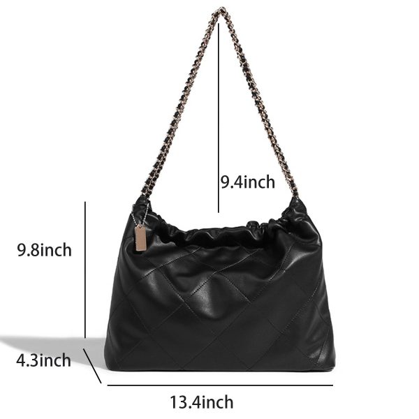 Ladies PU Leather Shoulder Tote Bag