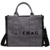 Canvas Crossbody Bag Trendy Printed Tote
