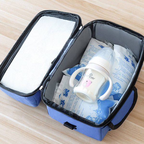 Double insulated crossbody lunch bag cooler