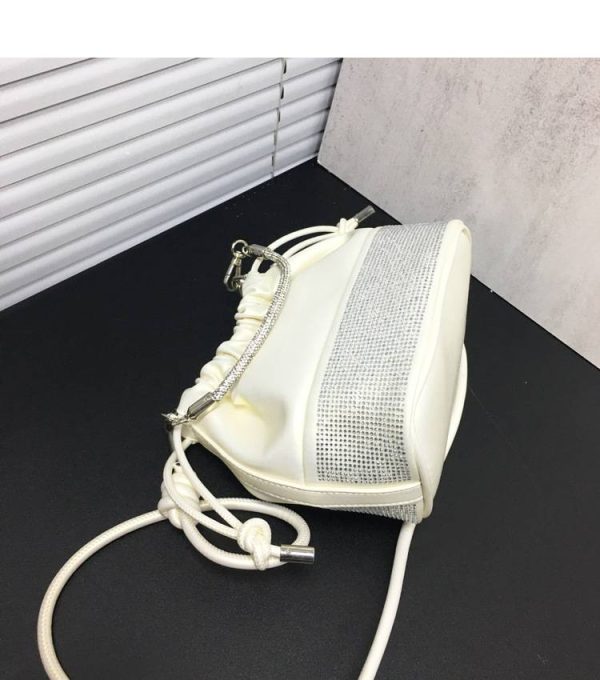 PU Leather Bucket Crossbody Bag