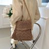 Jute Stylish vintage tassel woven shoulder bag