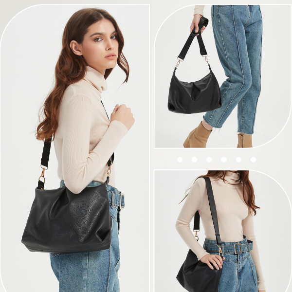 Trendy PU Leather Large Shoulder CrossBody Bag