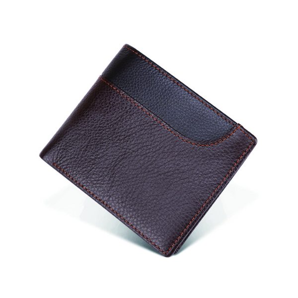 Men'S Genuine Leather Pass Case Multiple Card Slots