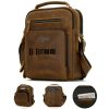 Leather Top Cowhide Men'S Backpack