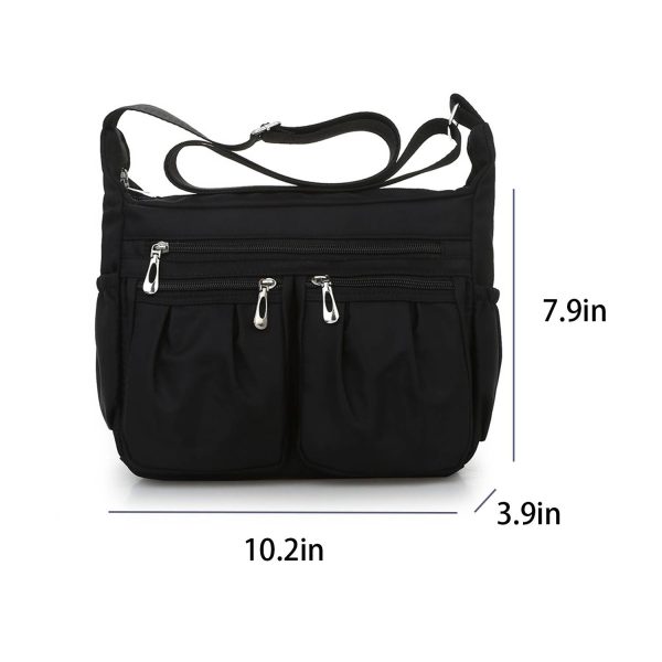 Oxford Cloth Crossbody Bag Multi-compartment Lightweight
