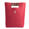 Carved Cross Felt Bible Church Outdoor User Thick Tote Bag