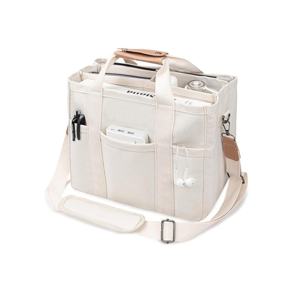 Large-capacity multi-compartment handbag