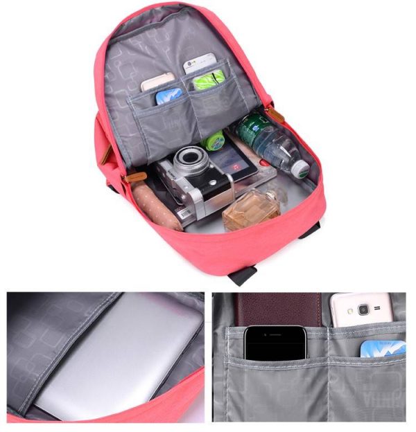 Canvas Laptop Backpack for Women Men