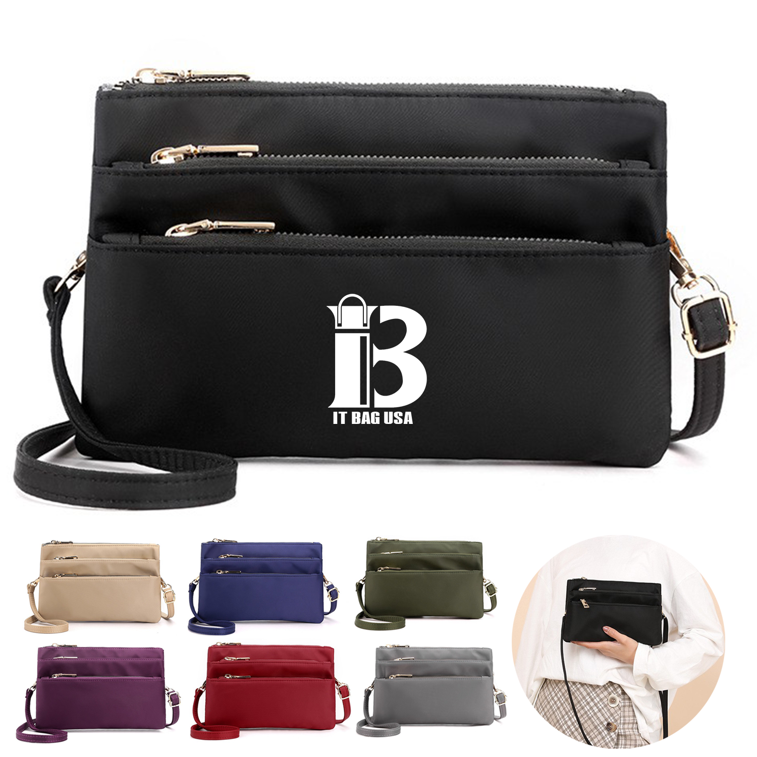 Handbag Waterproof Lightweight Messenger Crossbody Bag