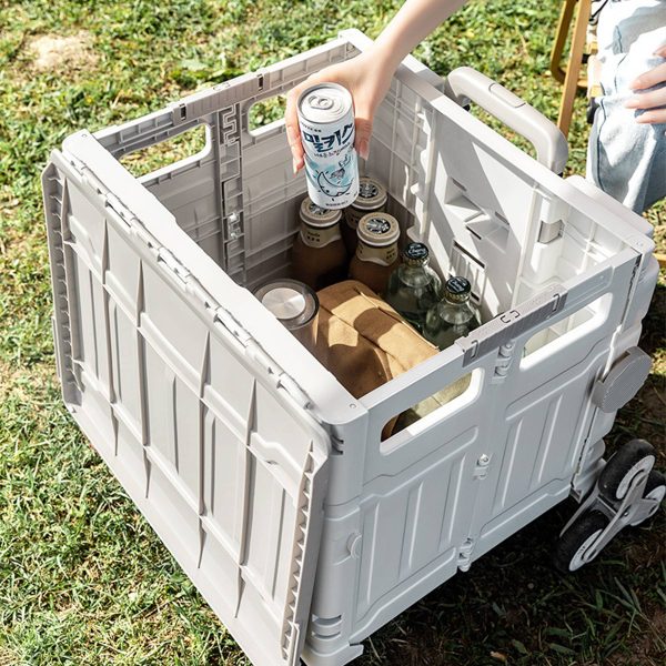 Polypropylene camping folding trolley grocery shopping bag