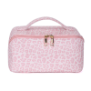 Pu Leather Retro Portable Leopard Storage Cosmetic Bag