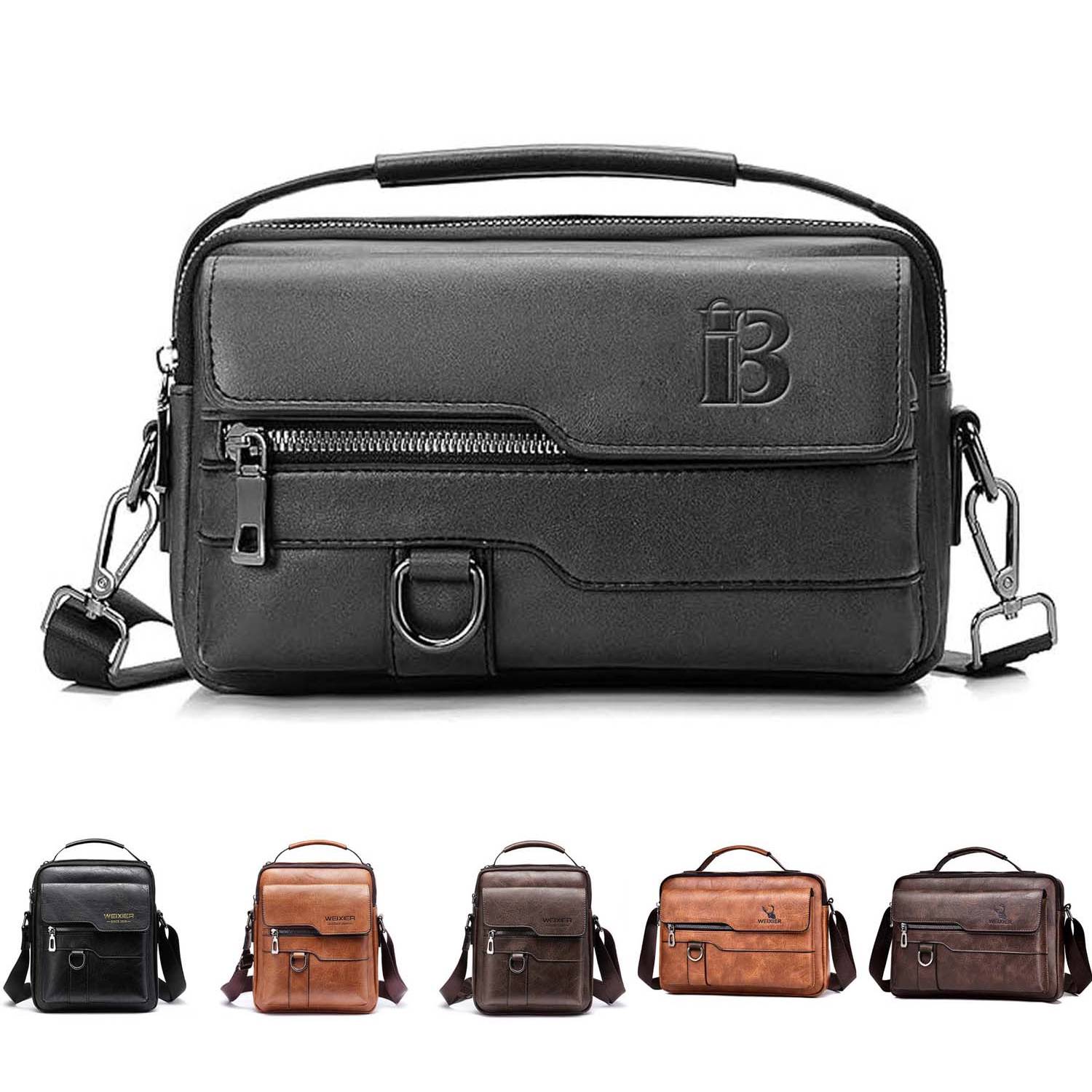 PU Leather Sling Shoulder Bag