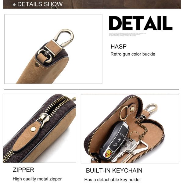 Genuine Leather Multifunctional Universal Motors Key Pack