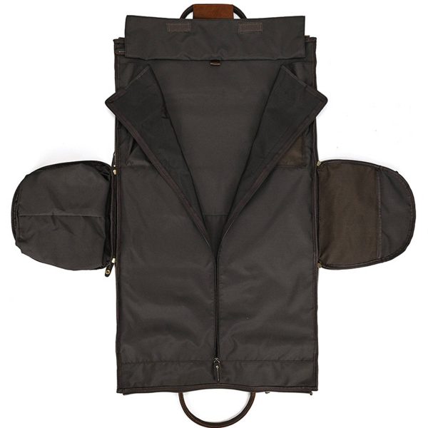 Genuine Leather Hanging Suitcase Suit Business Duffle Bag