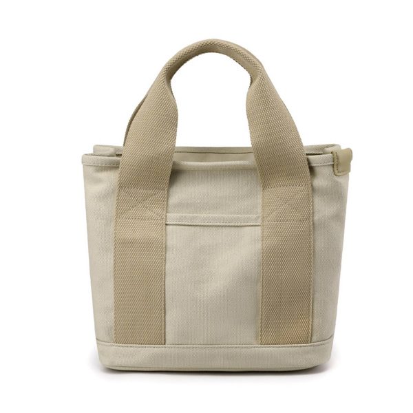 Canvas Small Tote Bag Handbag with Zipper