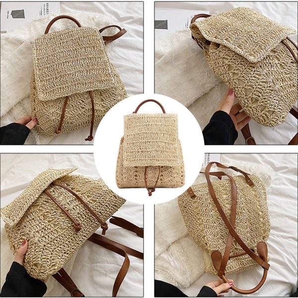 Jute Stylish woven beach backpack
