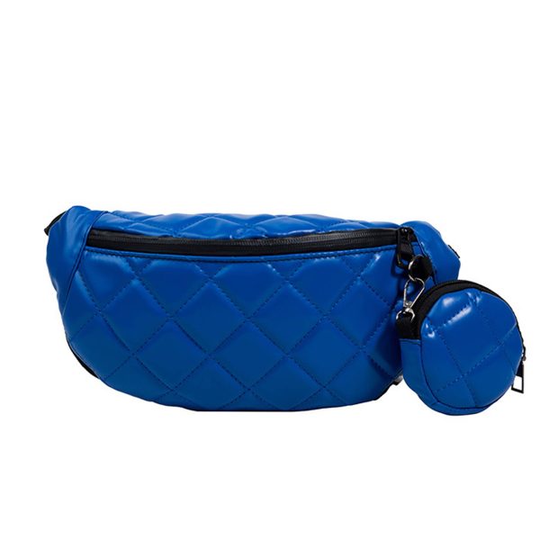 PU Simple And Stylish Rhombus One-shoulder Chest Bag