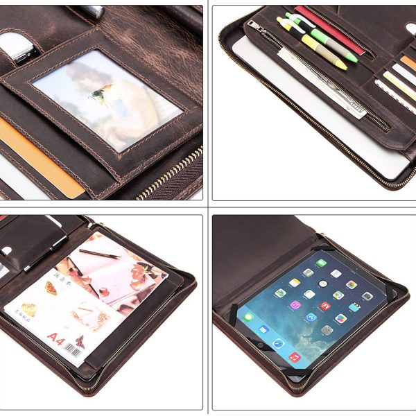 Genuine Leather 13.3/12.9 inches A4 Messenger Laptop Sleeves