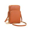 PU leather touch screen crossbody cell phone bag