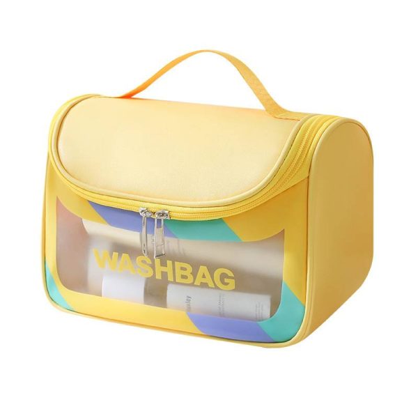 PVC/Pu Leather Clear Cosmetic Travel Bag