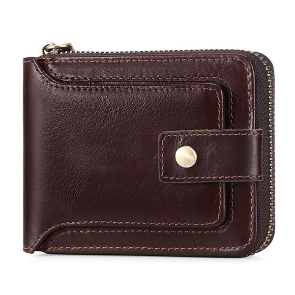 Genuine Leather Large Capacity Card Case Wallet