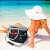 Nylon Mesh Beach crossbody Bag with Zipper