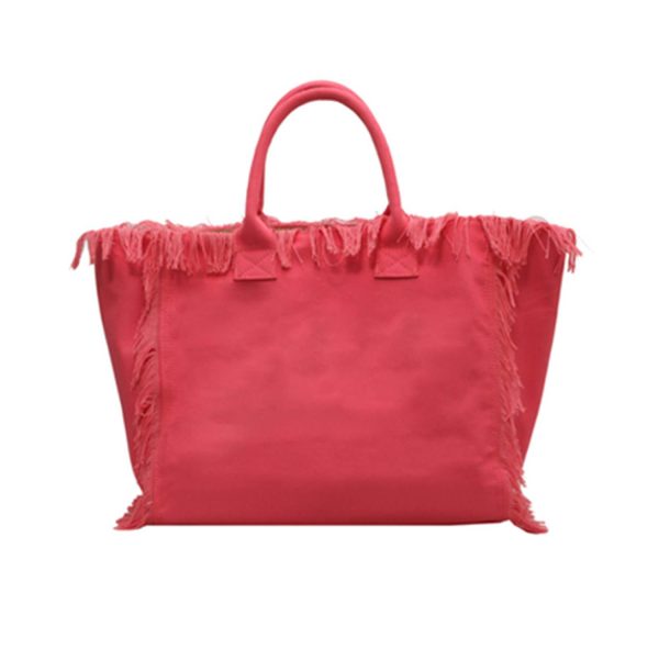 Canvas Hand Fringed Handbag