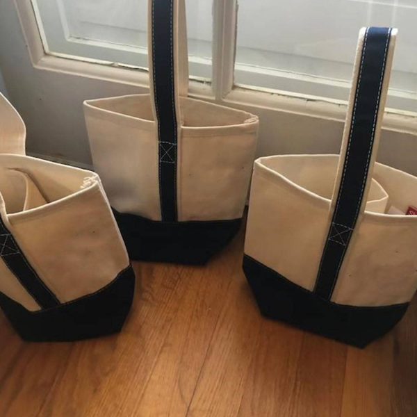 2 Bottle Canvas Wine Tote Bag