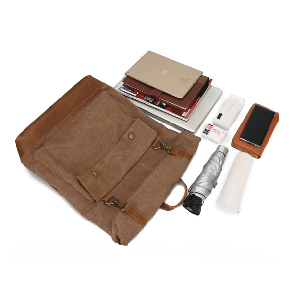Vintage Classic Rucksack Canvas Backpack for Campus