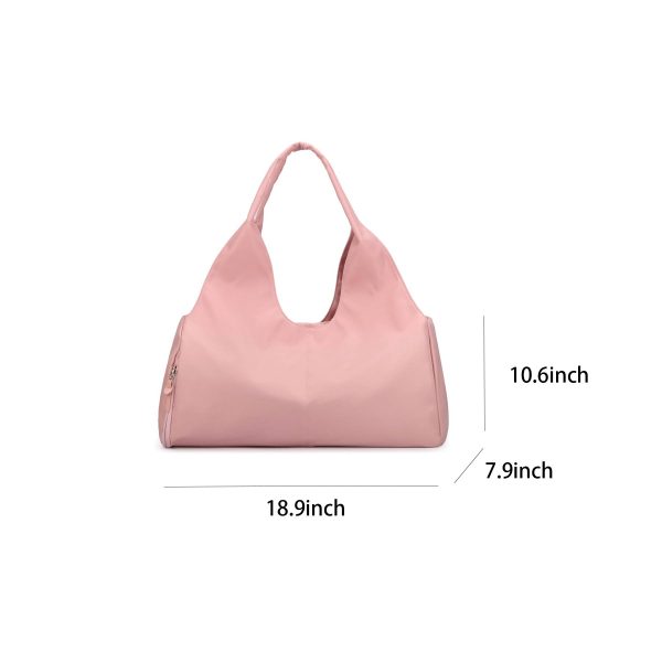 Nylon sports totes bags with shoes compartment for women