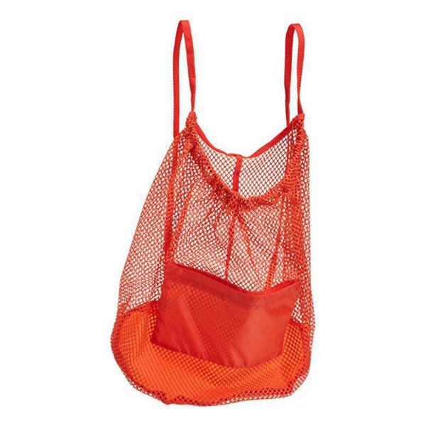 Nylon Mesh Drawstring Gym & SportsBackpack W/ Zipper Pocket