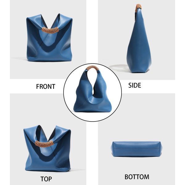 Genuine Leather Stylish hand-to-shoulder tote bag